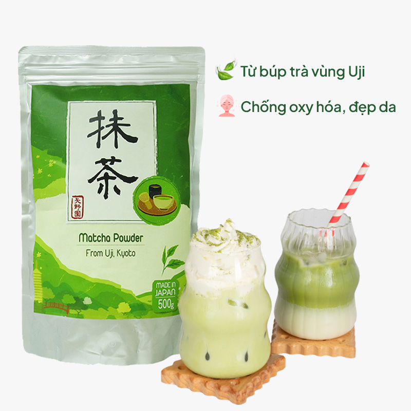 Bột trà xanh Matcha Uji Yanoen 500g thương hiệu YANOEN